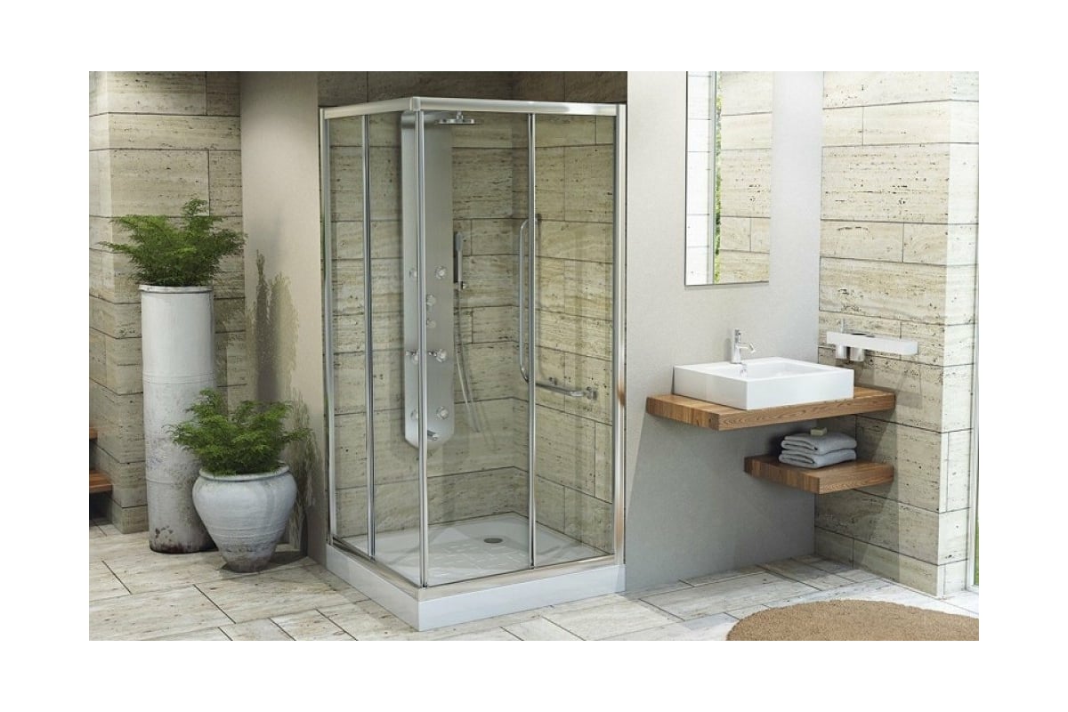 Стальной душевой поддон BLB 700x700, рифленый CF70 - выгодная цена ...