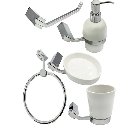 Комплект аксессуаров Bath Plus TERRA Chromed набор для ванной C-510-1