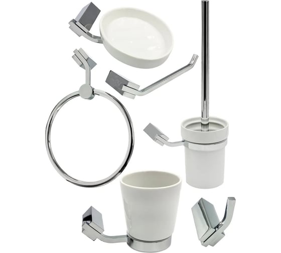 Комплект аксессуаров Bath Plus TERRA Chromed набор для ванной C-510-3