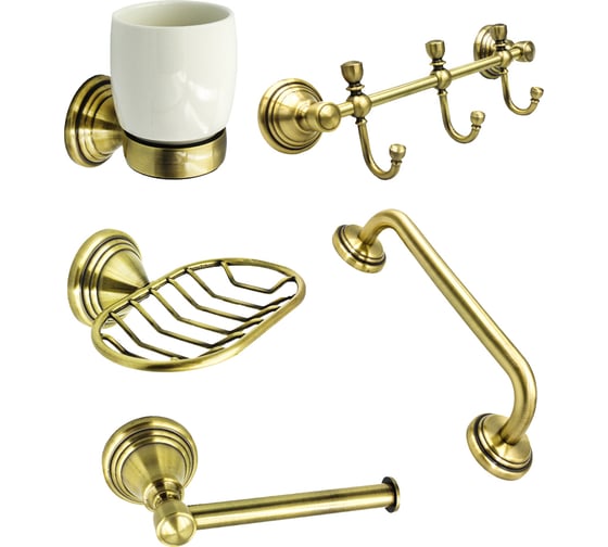 Комплект аксессуаров Bath Plus SET набор матовое золото BXG-SET-03