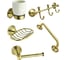 Комплект аксессуаров Bath Plus SET набор матовое золото BXG-SET-03 1