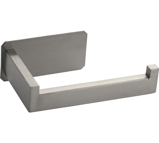 Держатель туалетной бумаги BRIMIX из нержавеющей стали, антивандальный, на прямоугольном основании, на самоклейке, цвет сатин 79915 1