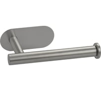 Держатель туалетной бумаги BRIMIX из нержавеющей стали, антивандальный,на овальном основании, на самоклейке, цвет сатин 79913