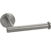 Держатель туалетной бумаги BRIMIX из нержавеющей стали, антивандальный, на круглом основании, цвет сатин 79917