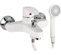 Смеситель в ванную BRIMIX короткий излив, из высокопрочного пластика АБС, белый 5571