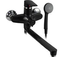 Смеситель в ванную BRIMIX длинный излив, из высокопрочного пластика АБС, черного цвета 561