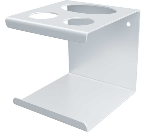 Подставка для 2 электрических зубных щеток и пасты Parallels Perfect Tools настенная, белая 00058 1