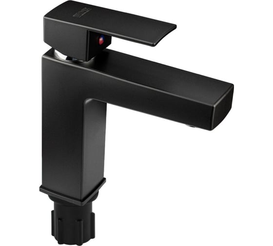 Смеситель на раковину BRIMIX из высокопрочного пластика АБС, ЧЕРНЫЙ, квадратный корпус 5974 1