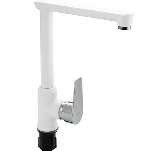 Смеситель на кухню BRIMIX боковой Г-образный излив, из высокопрочного пластика АБС, белый 466 1