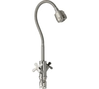 Смеситель кухонный Brimix СТАНДАРТ металокерамика, гибкий излив, из нержавеющей стали марки 304 9315