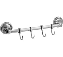 Вешалка Санакс с четырьмя подвижными крючками, прямая 1214