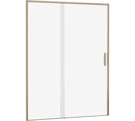 Дверь в нишу Aquanet AE65-N150-GBT Pleasure Evo 1500 мм, зол.браш.никель/прозр. Easy Clean (352428) 00352428 1