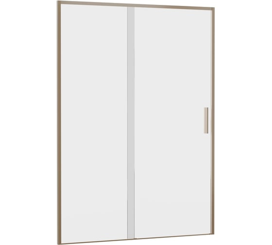 Дверь в нишу Aquanet AE65-N140-GBT Pleasure Evo 1400 мм, зол.браш.никель/прозр. Easy Clean (352427) 00352427 1