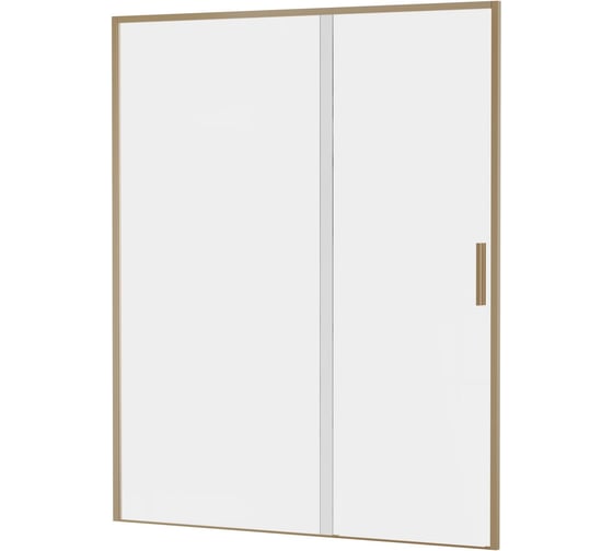 Дверь в нишу Aquanet AE65-N160-GBT Pleasure Evo 1600 мм, зол.браш.никель/прозр. Easy Clean (352429) 00352429 1