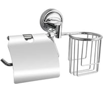 Держатель освежителя воздуха и туалетной бумаги Санакс с экраном 1216