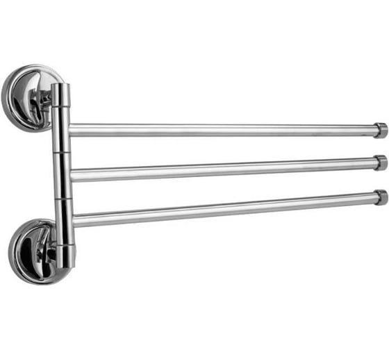 Держатель полотенца Санакс поворотный, большой, тройной, с двойным креплением 1212 1