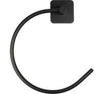 Кольцо для полотенца Delphinium на липучке B6445P-5, металл, чёрный 101189