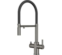 Смеситель для кухни однорычажный (для фильтра) Elghansa с гибким изливом 56F5511-Gun