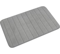 Коврик для ванной Рыжий кот с эффектом памяти, серый 110091