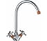 Двуручный смеситель для кухни DECOROOM с высоким поворотным изливом DR51028-Orange 1