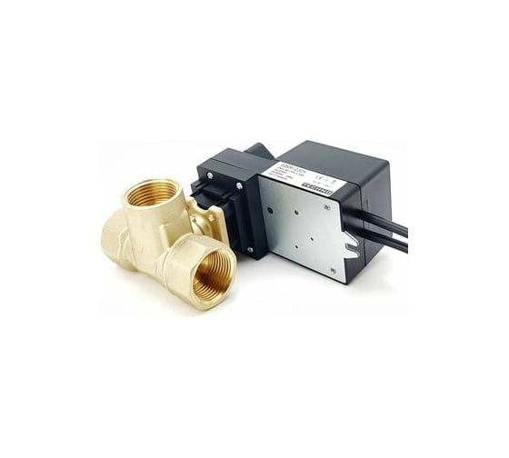 Трехходовой шаровой кран TECHNO DN20, резьба G3/4 с электроприводом 2Нм, 24В, HK320-02AN/24V 613203