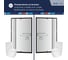 Душевая дверь RGW 110-120x195 PA-008-B Чёрный/Матовое/6 мм (Easy) 350800812-24 2