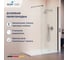 Душевая перегородка RGW 90x195 WA-210-B Чёрный/Матовое/8 мм 351021009-24 3