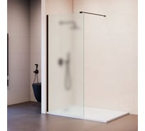 Душевая перегородка RGW 100x195  WA-210-B Чёрный/Матовое/8 мм 351021010-24