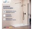 Душевая перегородка RGW 90x195 WA-210-B Чёрный/Прозрачное/8 мм 351021009-14 3