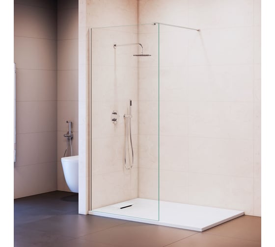 Душевая перегородка RGW 100x195 WA-210 Хром/Прозрачное/8 мм 351021010-11 1