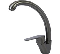 Смеситель для кухни MIXLINE 35k ML14-031GR высокий излив б/отв боковая п/гайку графит без подводки 556613