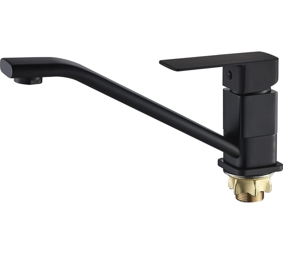 Смеситель для кухни ALOUTE однорычажный, монтаж на одно отверстие, на гайке, гибкая подводка 1/2 A1003H 1