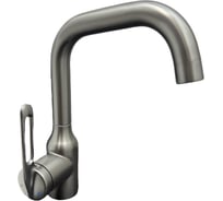 Смеситель для умывальника/раковины OUTE титан, нержавеющая сталь, высота 240 мм, на гайке T712Y