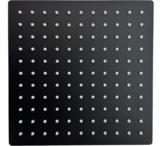 Тропическая лейка для душа OUTE потолочная квадрат 25 см, матовый черный, с шарниром для изменения угла наклона TH98H-10 1