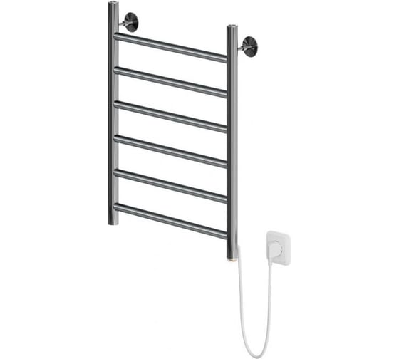 Полотенцесушитель MIXLINE VEGA 60х40 кноп выключатель, 222 Вт, 6 перекладин, правый электрический 558011 1