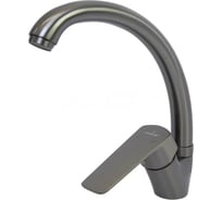 Смеситель для кухни MIXLINE 35k ML15-032GR высокий излив б/отв боковая п/гайку без подводки ГРАФИТ 556660