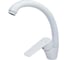 Смеситель для кухни MIXLINE 35k ML15-032W высокий излив б/отв боковая п/гайку без подводки БЕЛЫЙ 556659 1