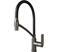 Смеситель для кухни MIXLINE 35k ML33-108GR City Graphite гибкий излив с фиксированной боковой ручкой б/отв ГРАФИТ 556596