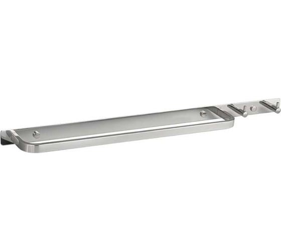 Держатель для полотенца BRIMIX с двумя крючками, их полированной нержавеющей стали, цвет хром 1034 1