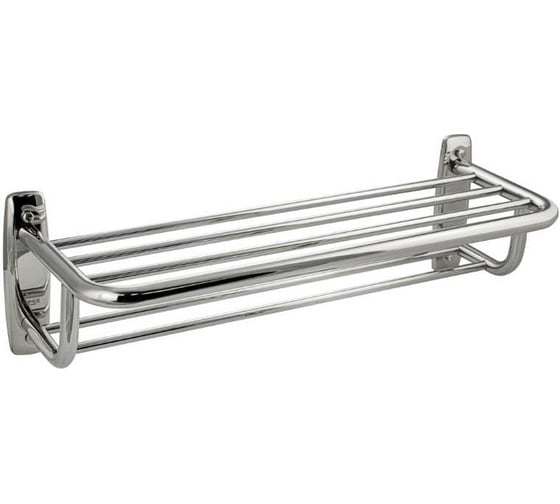 Полка для полотенца BRIMIX с опорой, двойная, из нержавеющей стали, цвет хром 10545 1