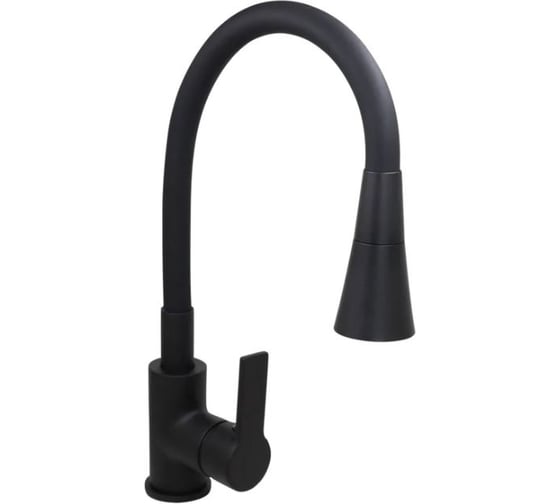 Смеситель для кухни Stella Polar Тулуза S3865-2 с гибким изливом, матовый черный SP-00001980 1