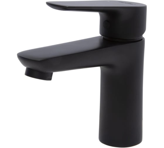 Смеситель для раковины MIXLINE 35k ML14-04BL б/отв п/гайку ЧЕРНЫЙ без подводки 556600 1