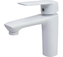 Смеситель для раковины MIXLINE 40k ML15-04W б/отв п/гайку без подводки БЕЛЫЙ 556656