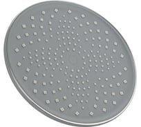 Лейка тропический душ GFmark круглая, из высокопрочного АБС пластика, серая вставка с белыми квадратными форсунками, цвет хром 6149