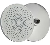 Лейка душевая тропический душ Gfmark круглая, из высокопрочного АБС пластика, с белой вставкой, D - 230 мм, в блистере, хром 6145