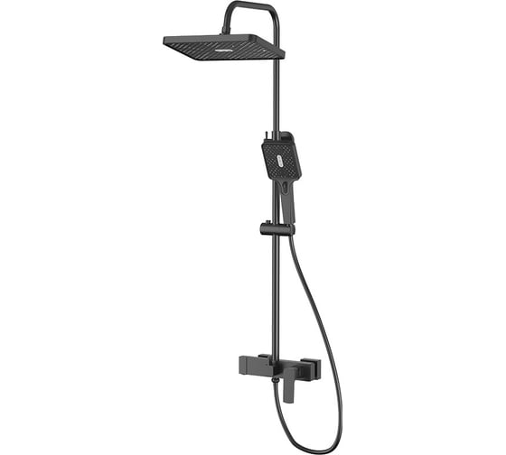 Душевая система Valfex, тропический душ, латунь, Antlia Black (4) VF.24512-7 1