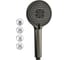 Лейка душевая GFmark массажная, графит 6077 4