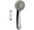 Лейка душевая массажная САНАКС круглая, из высокопрочного АБС пластика, 3 режима, цвет хром 60311 3