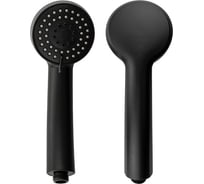 Лейка душевая массажная САНАКС круглая, из высокопрочного АБС пластика, 3 режима, цвет черный 60313