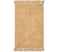 Ковер Zenfort Прованс Зигзаг с кистями, хлопок, 50х80см, бежевый 107274